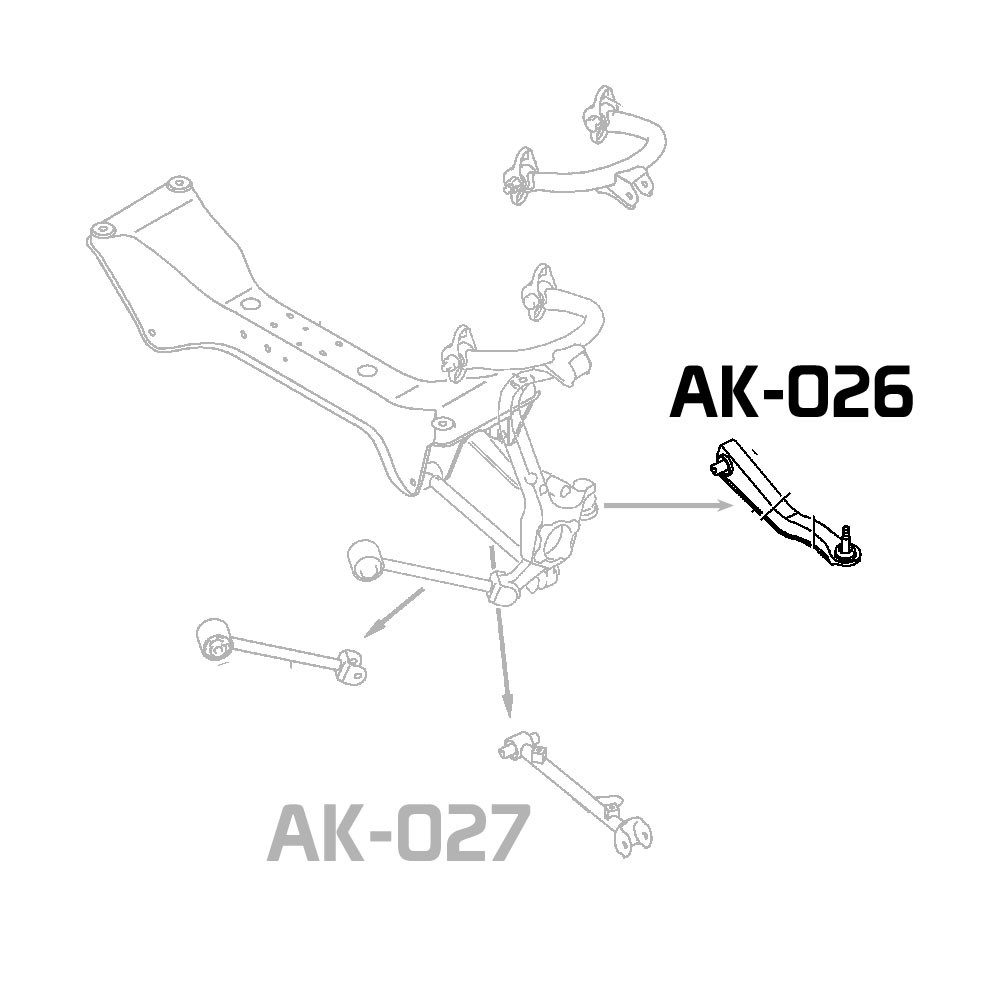 Mitsubishi Eclipse 95-99 (2g) 00-05 (3g) Adjustable Rear Toe Arm