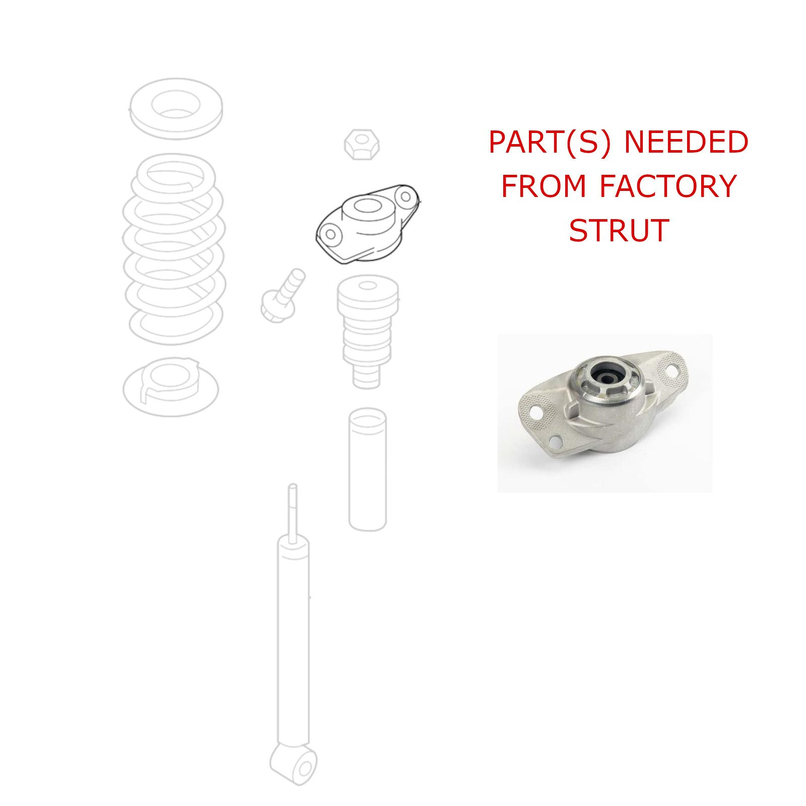 Lowering Kit for Volkswagen Golf GTI (MK6) 2010-14 MonoSS