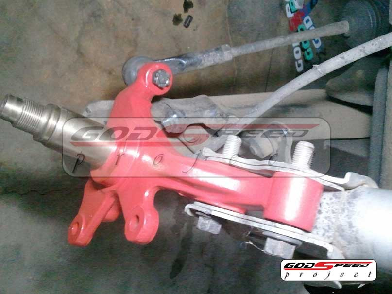 Godspeed Massive Angle Steering Knuckle Kit – Nissan 240sx S13 S14 1989-98 – Red