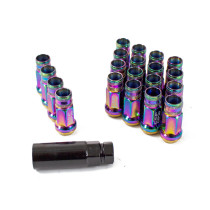 GR48 Steel Lug Nuts M12X1.50 With Spin Washer - Neo Chrome